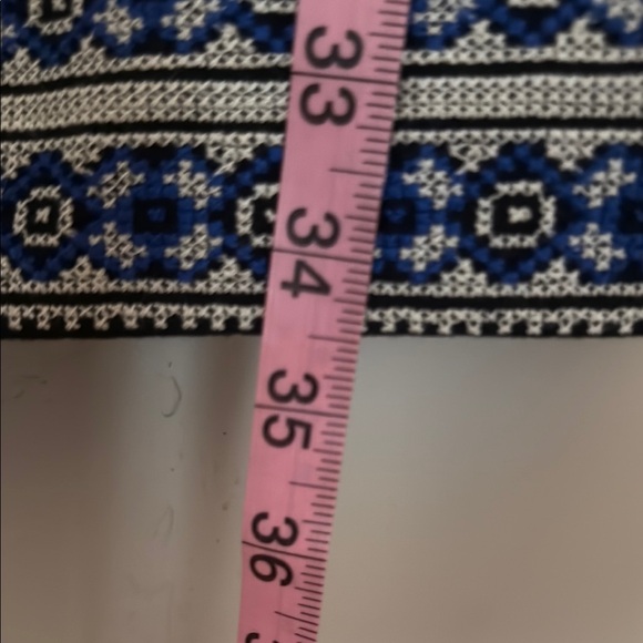 Madewell Navy Blue Embroidery Trimmed Sleeveless dress size 0 - Picture 6 of 6